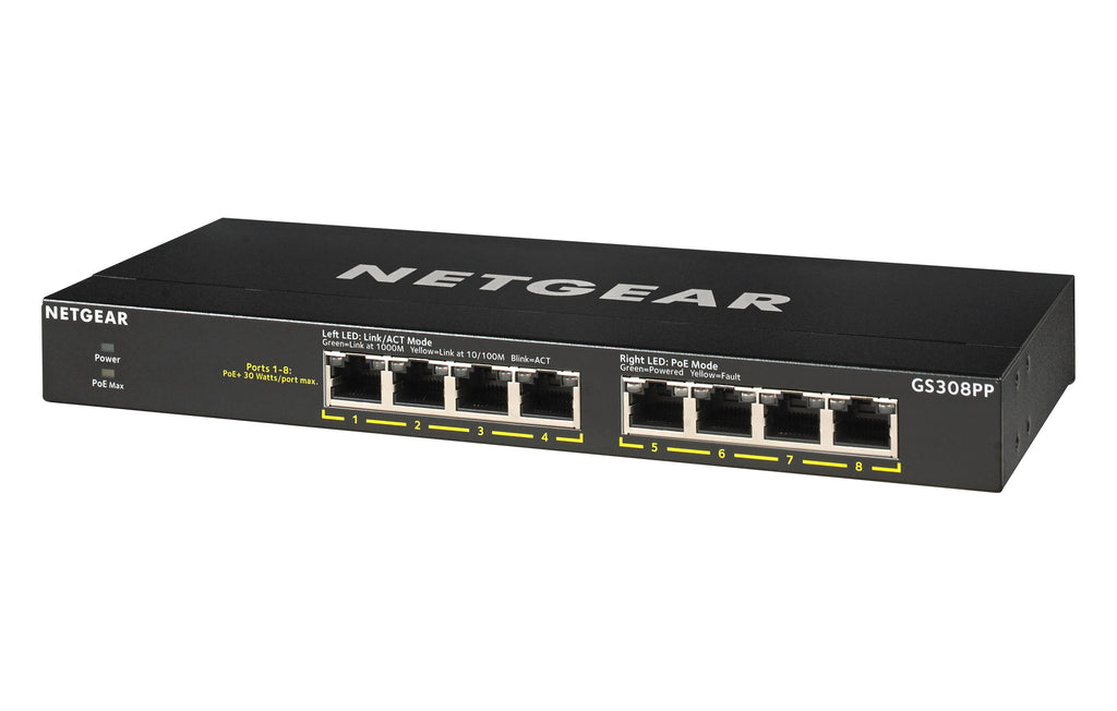 Netgear GS308PP 8-Port Switch PoE+ (83W)
