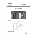 NEXO STT-FLG28120 120° flange for STM M28, information sheet with photo