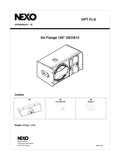 NEXO GPT-FLG 120° flange kit for GEO S12, information sheet with drawings