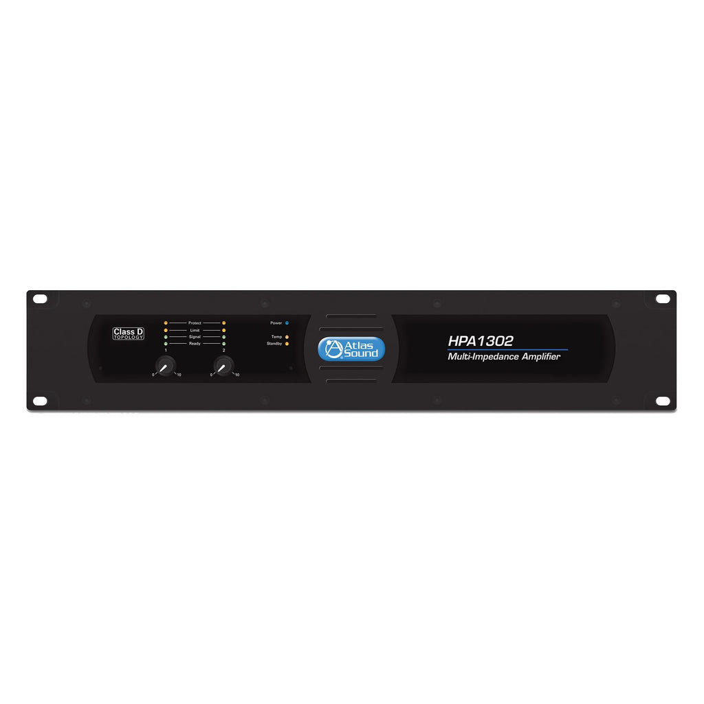 AtlasIED HPA1302 1300W HPA Series Dual Channel Commercial Amplifier
