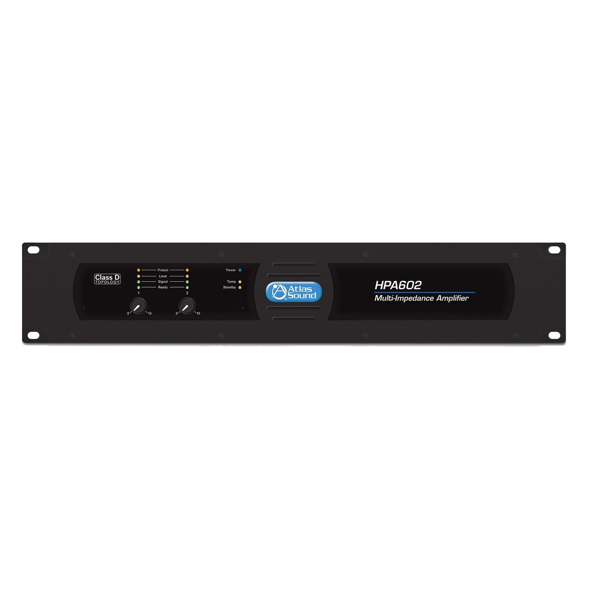 AtlasIED HPA602 Commercial Amplifier, Dual-Channel, 600W