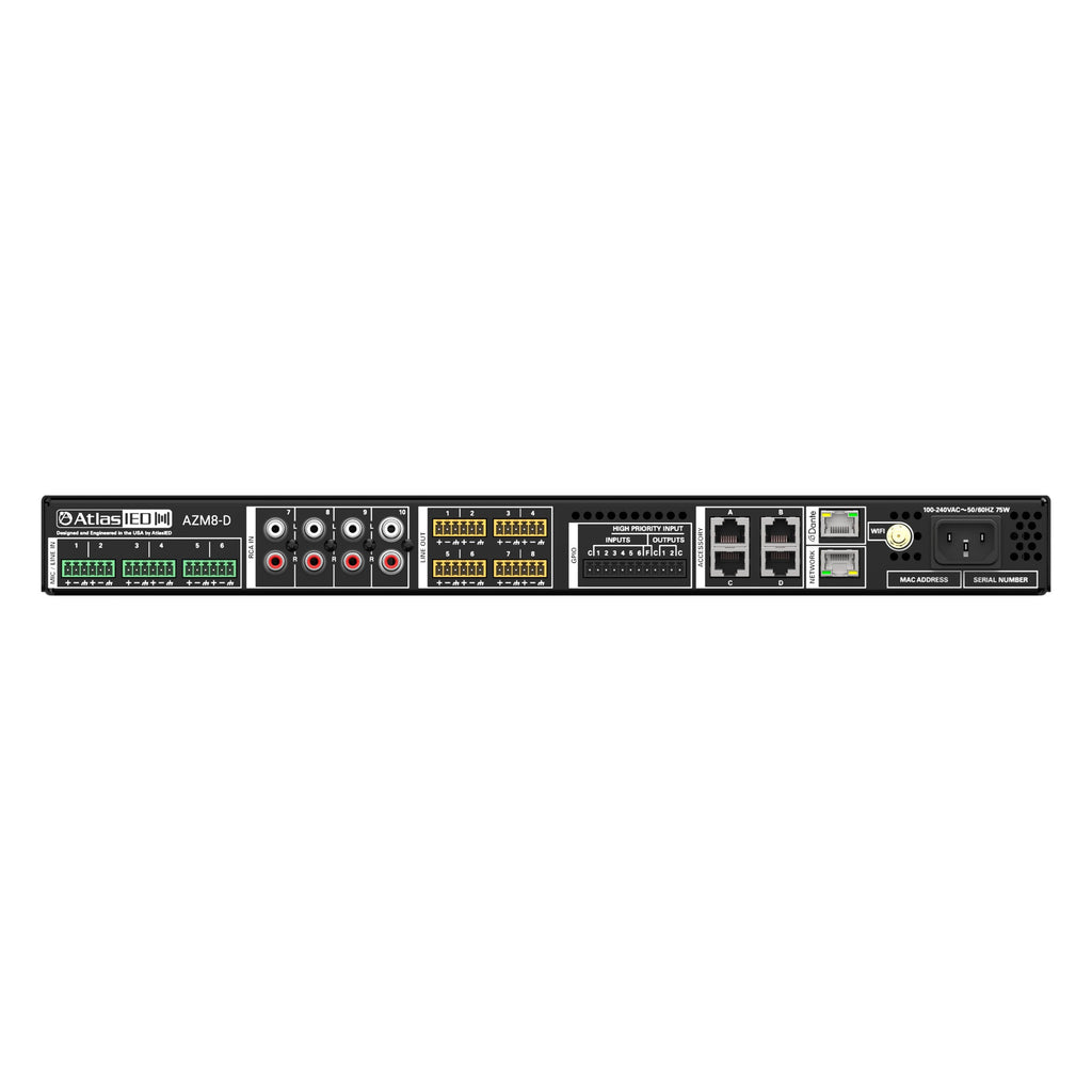 AtlasIED AZM8-D Atmosphere 8-Zone Audio Processor Dante