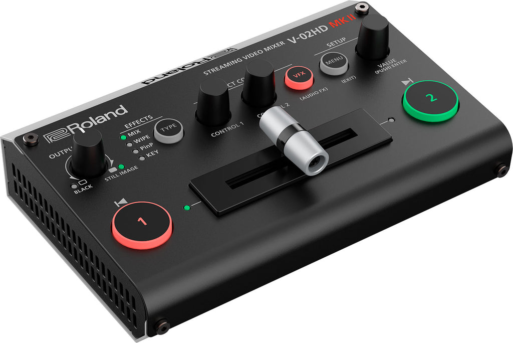 Roland V-02HDMKII 2-Channel HDMI Switcher with Scaler and USB-C Streaming