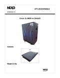 NEXO STT-DCOVER2812 cover for two M28 stacks on STT-DOLLY02, information sheet with photo