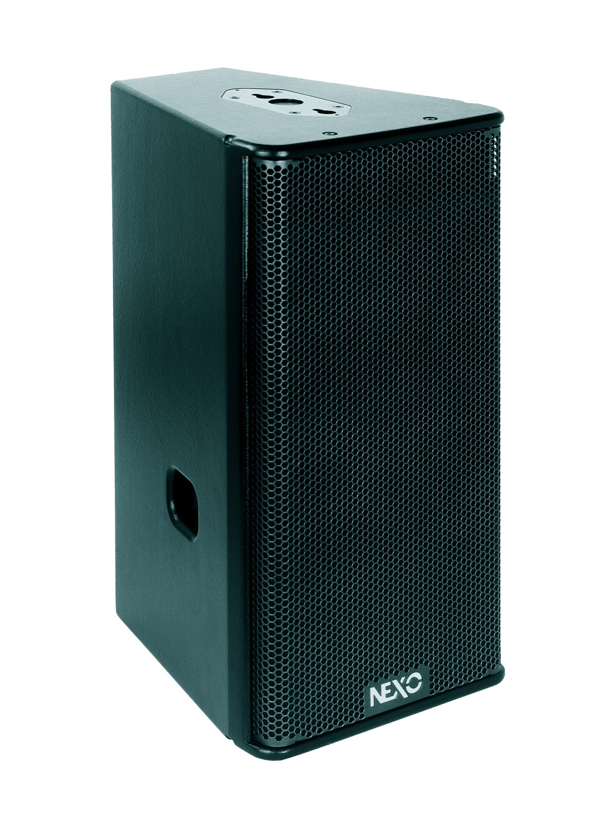 NEXO GEO S1230 module in black, angled front view