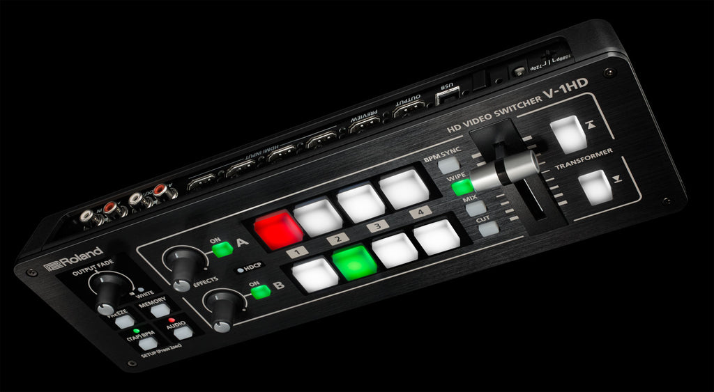 Roland V-1HD 4-Channel HDMI Video Switcher with Scalers and Effects