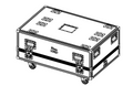 NEXO IDT-2CASE312 flight case for two IDS312 subwoofers, line drawing