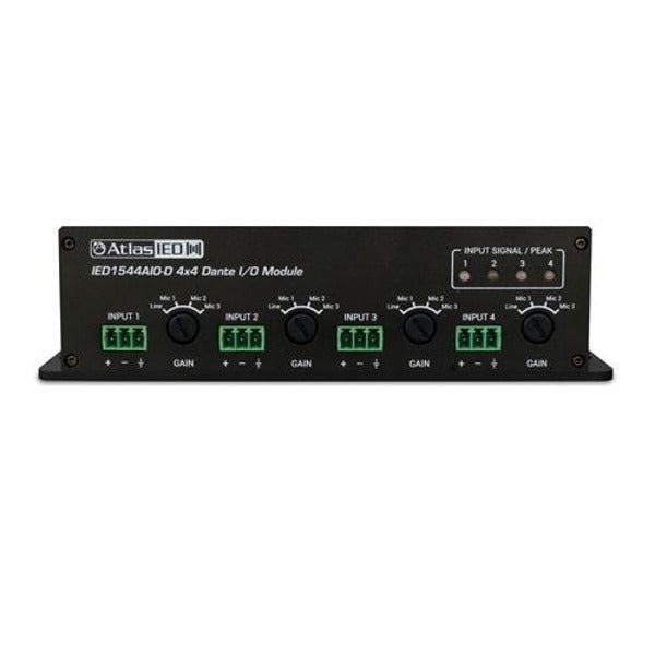 AtlasIED IED1544AIO-D 4 x 4 Analog/Dante I/O Module