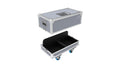 NEXO IDT-2CASE108 flight case for two IDS108 subwoofers, shown open and closed