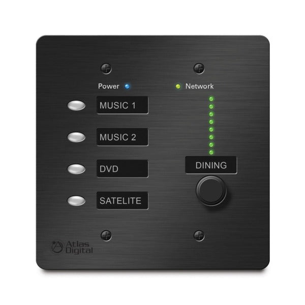 AtlasIED BBWP-S4K1B BlueBridge Controller with 4 Buttons and 1 Level Control
