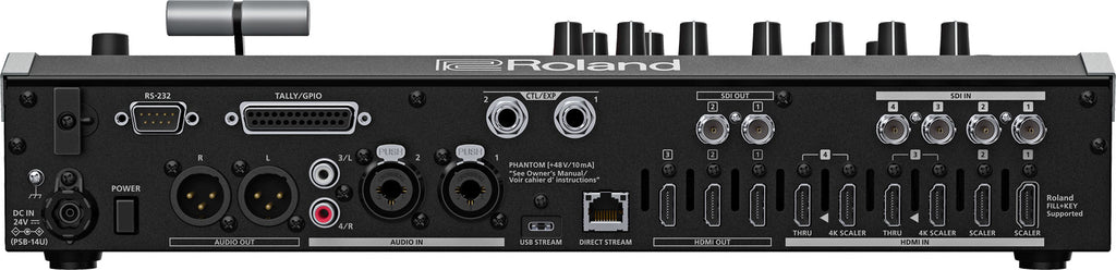 Roland V-80HD Compact 8-Input Hybrid Video Switcher with SDI/HDMI & USB Streaming, Audio Mixing
