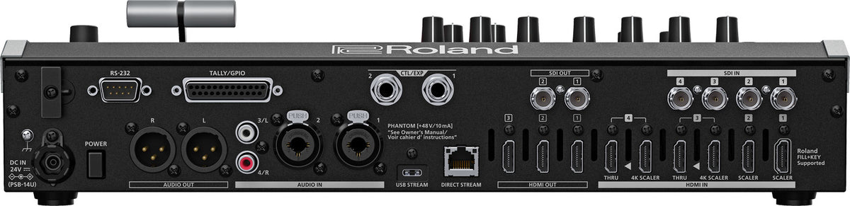 Roland V-80HD Compact 8-Input Hybrid Video Switcher with SDI/HDMI & USB Streaming, Audio Mixing