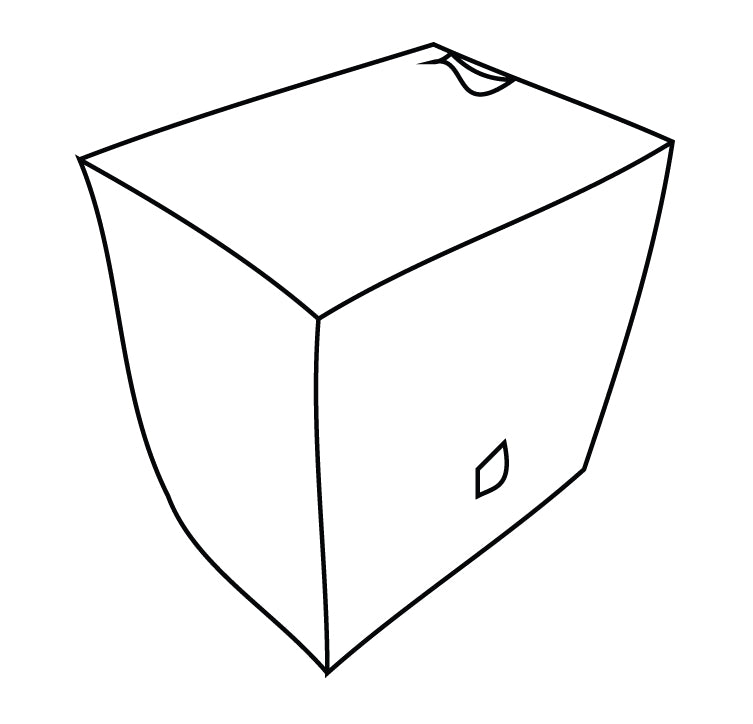 NEXO MST-COVMSUB18 cover for one MSUB18 subwoofer, line drawing
