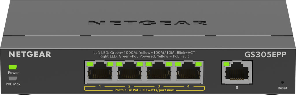 Netgear GS305EPP 5-Port Switch