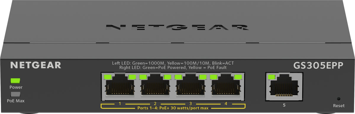 Netgear GS305EPP 5-Port Switch