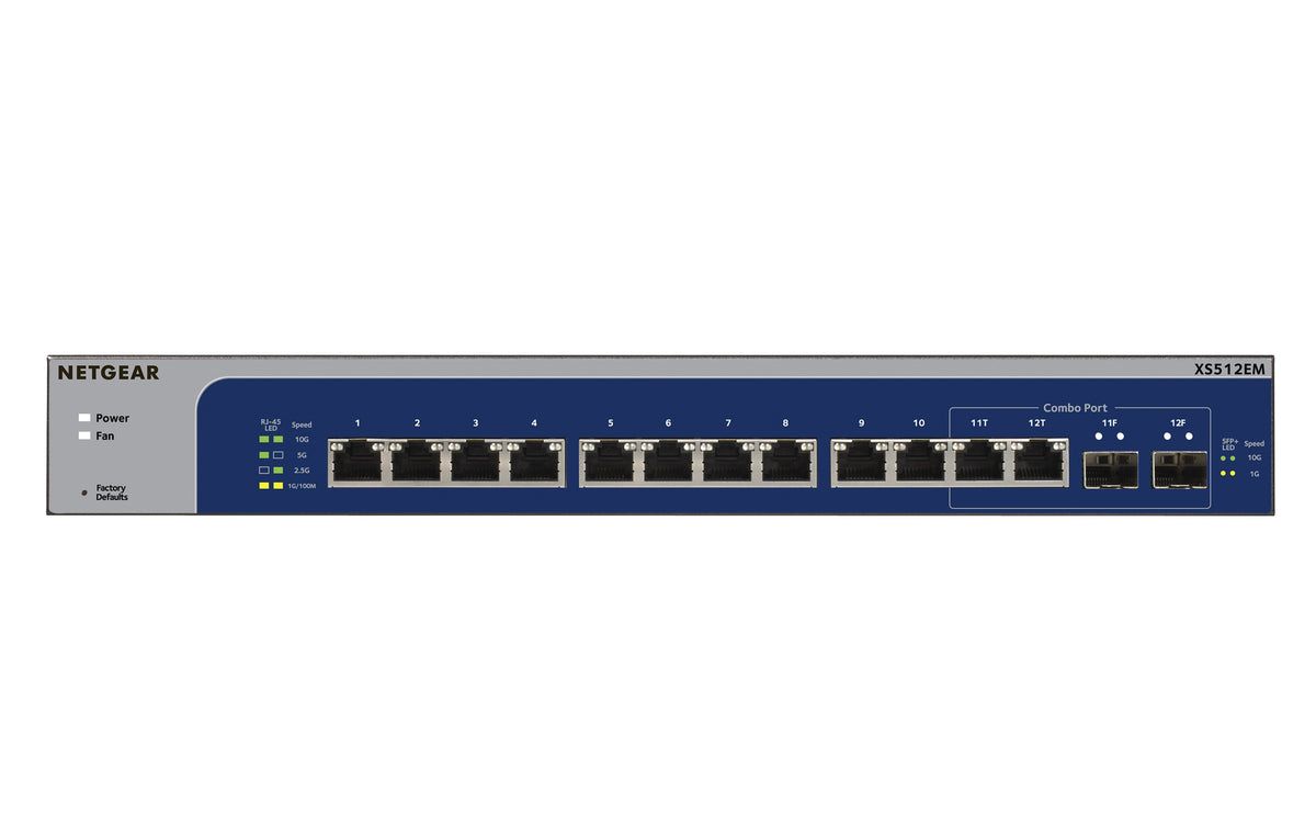 Netgear XS512EM 10G/Multi-Gig Ethernet Plus Switch