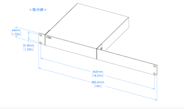 IDK RM-44S Rack Mounting Hardware for 1 Half-Rack Width