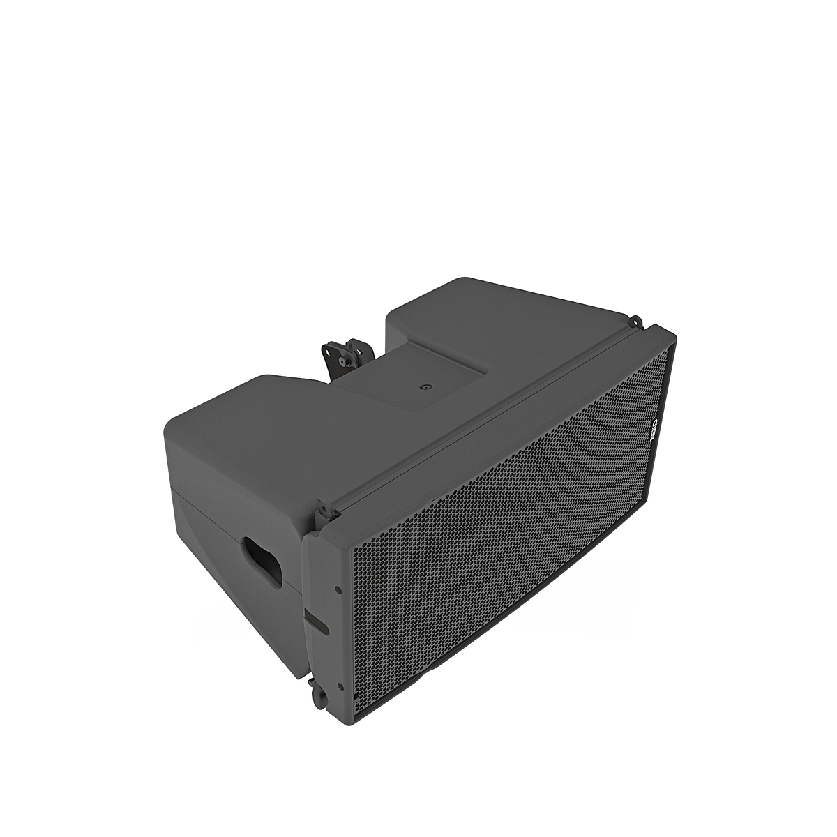 NEXO GEO M12 line array module, angled view from above