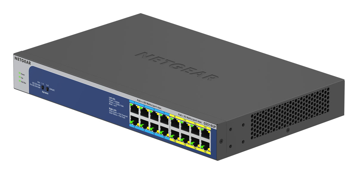 Netgear GS516UP 16-Port Switch PoE++ (380W)