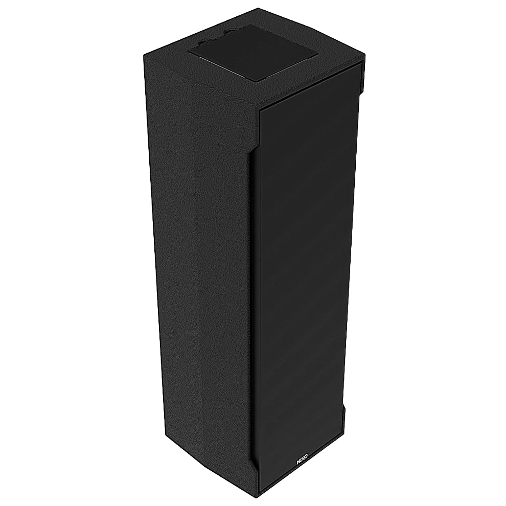 NEXO IDS312 column subwoofer in black, TIS version, angled view