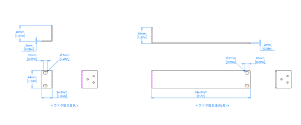IDK RM-44S Rack Mounting Hardware for 1 Half-Rack Width