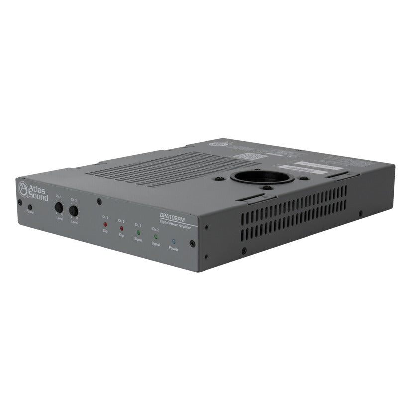 AtlasIED DPA-102PM 2-Channel Networkable 200-Watt, 4Ω Power Amplifier