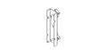 NEXO IDU-TCBRK84 truss clamp bracket for ID84 and ID84L, line drawing