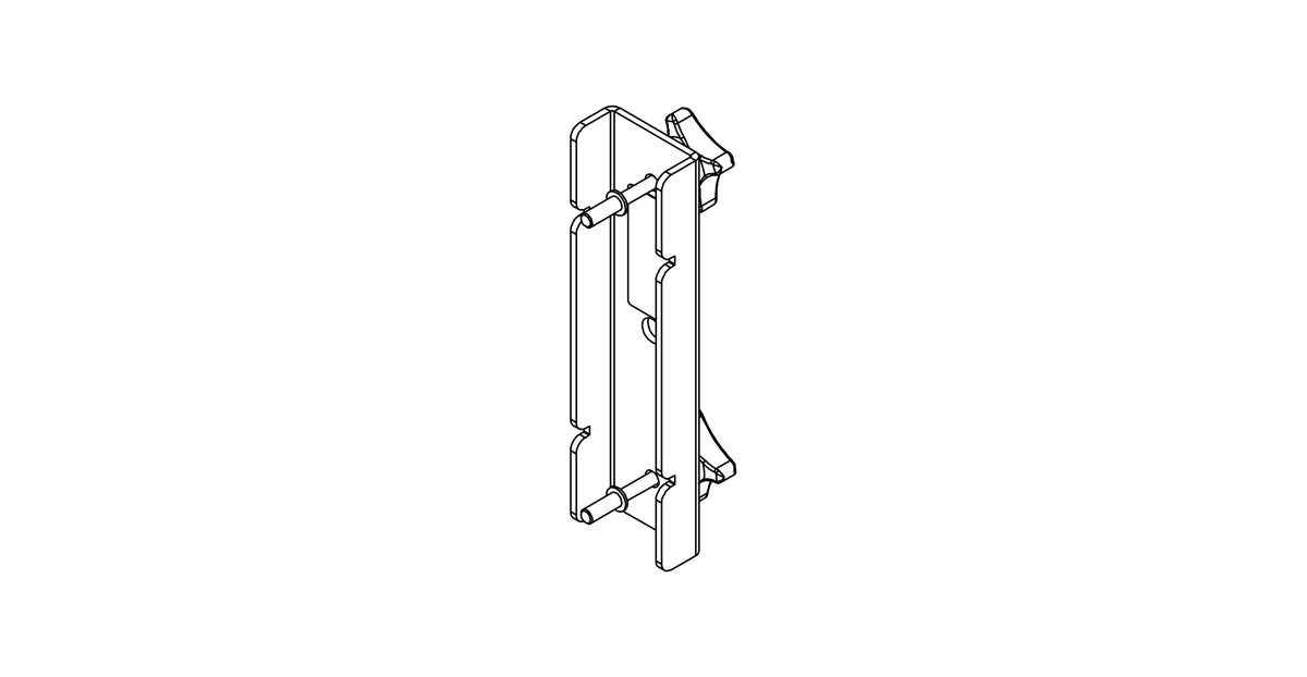 NEXO IDU-TCBRK84 truss clamp bracket for ID84 and ID84L, line drawing