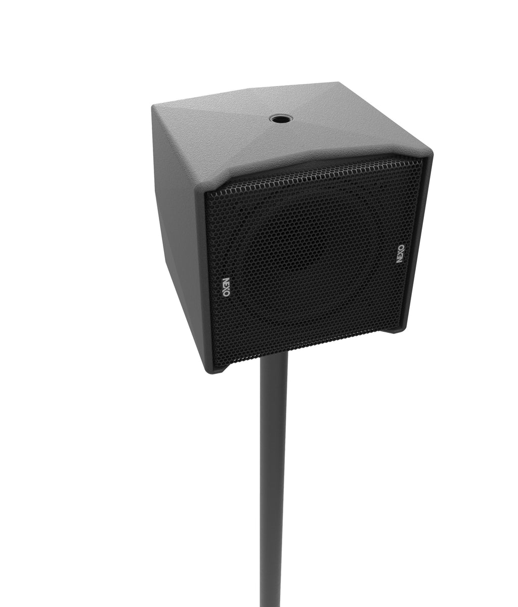 NEXO ID14 compact speaker on a pole mount