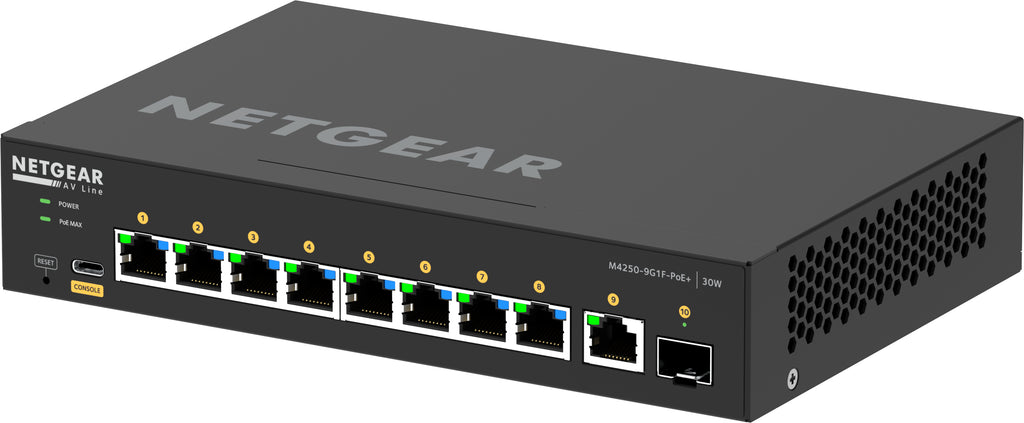 Netgear M4250-9G1F-PoE+ Managed Switch