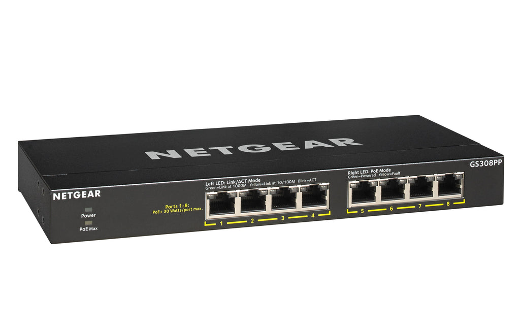 Netgear GS308PP 8-Port Switch PoE+ (83W)