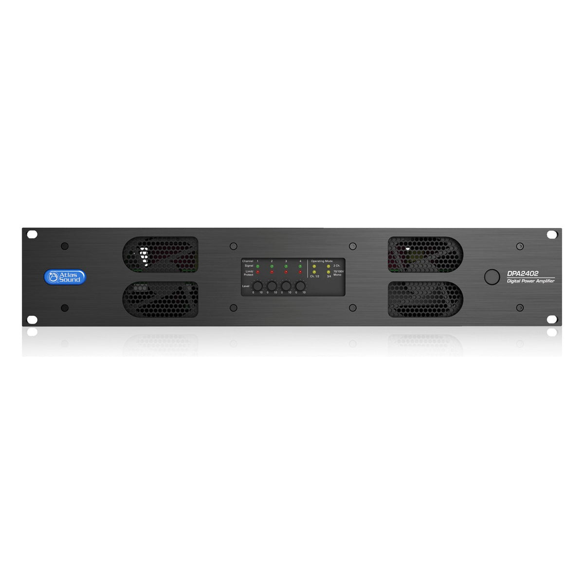 AtlasIED DPA2402 Multi-Channel Power Amp w/ Dante™ Audio, 2400W, 70V/100V