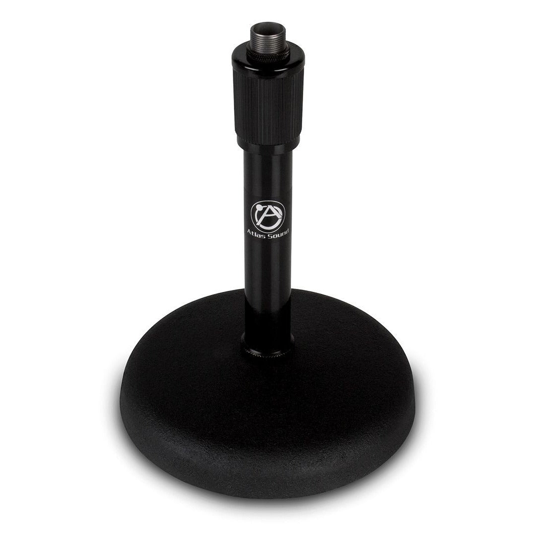 AtlasIED DS7E Adjustable Height Desktop Mic Stand 8-13" Ebony Finish