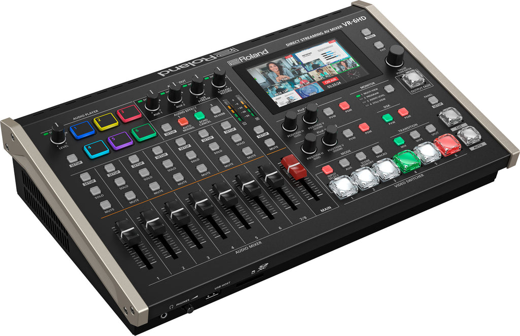 Roland VR-6HD All-in-One AV Mixer for Business Livestreaming