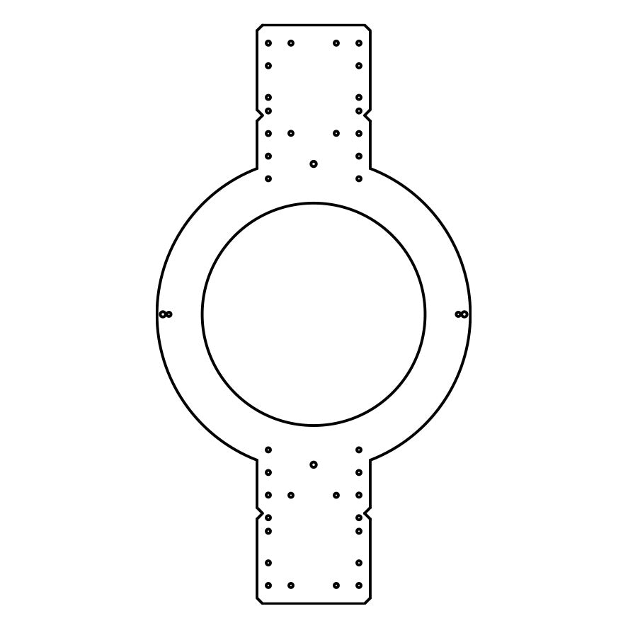 AtlasIED FC-6MR New Construction Ring (Mud Ring) for 6" Premium Ceiling Speaker