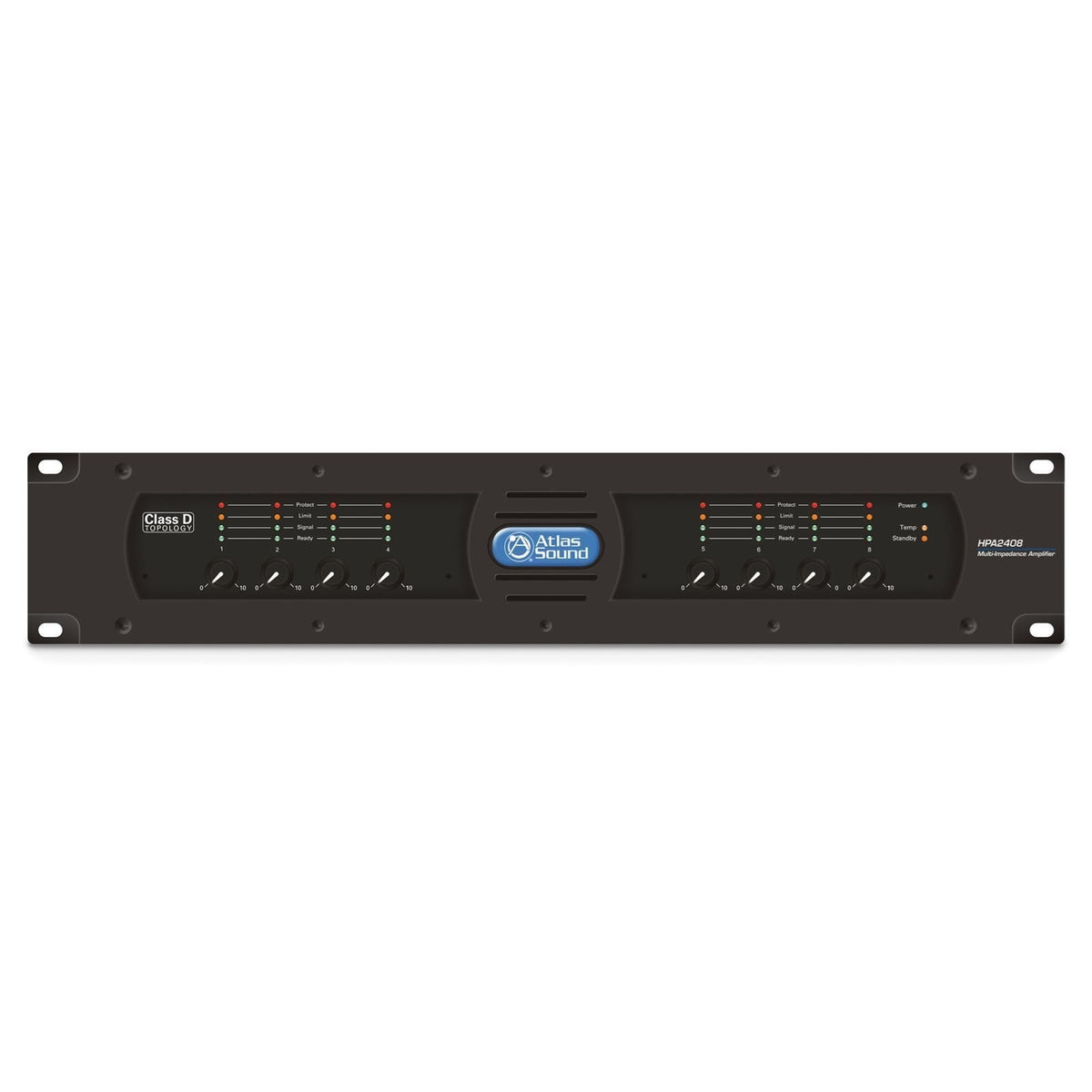 AtlasIED HPA2408 2400W HPA Series Eight Channel Commercial Amplifier