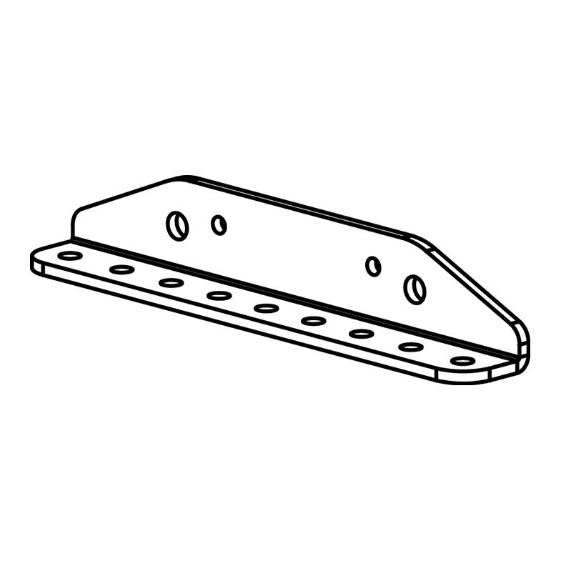 NEXO VNI-LBRK long mounting plate, line drawing