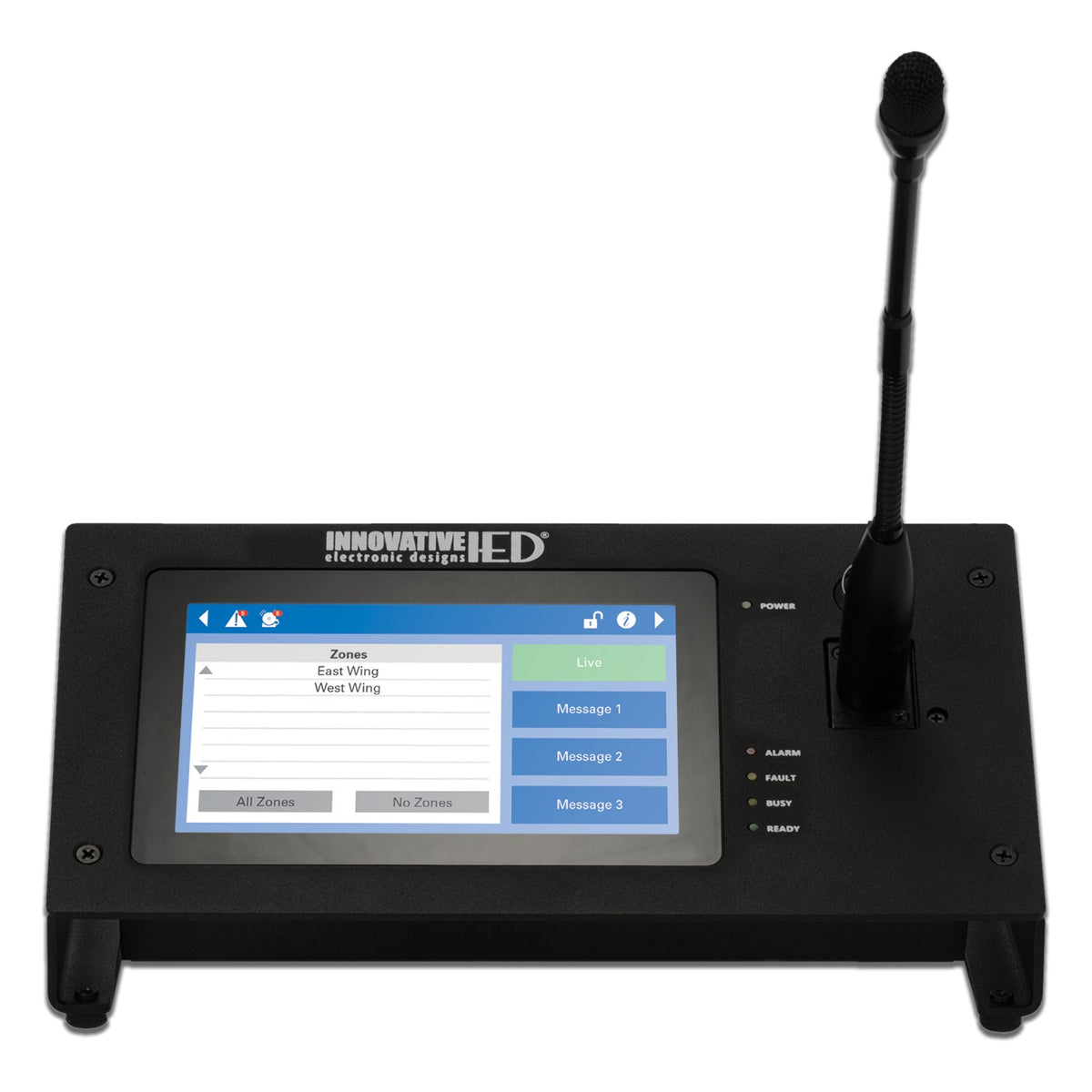 AtlasIED IED550CS-G GLOBALCOM Touch Screen Announcement Control Systems