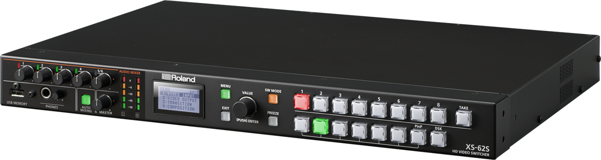Roland XS-62S 6-Channel Presentation Mixer & Matrix Switcher with SDI/HDMI I/O and Audio