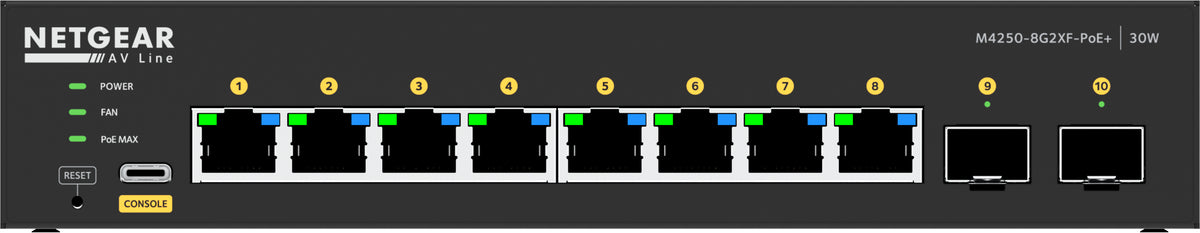 Netgear GSM4210PX 8-Port 1Gbit/s PoE+ Switch