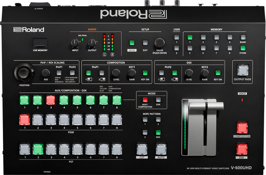 Roland V-600UHD 4K HDR Multi-Format Video Switcher