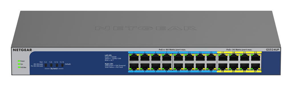 Netgear GS524UP 24-Port Switch PoE++ (480W)