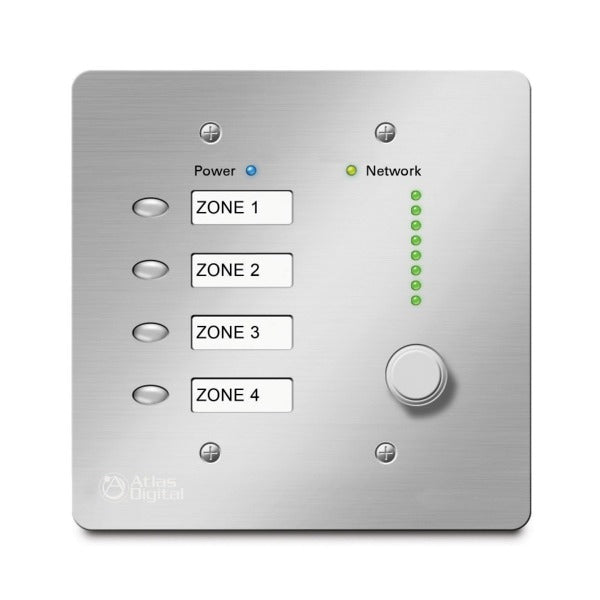 AtlasIED BBWP-K4W BlueBridge Controller 4 Level Controls, White