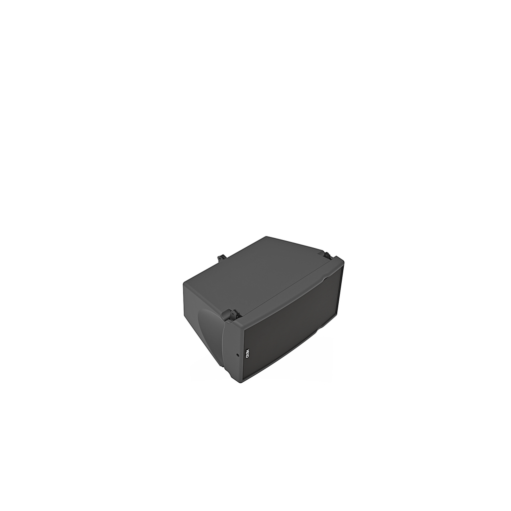 NEXO GEO M6 line array module, angled view from above