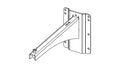 NEXO VNI-WM380 fixed hanging bracket, 380 mm, line drawing
