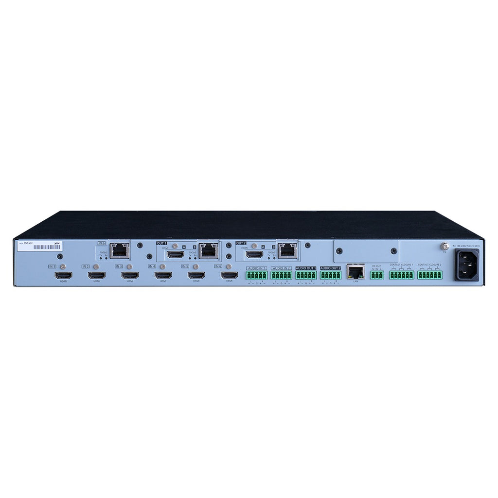 IDK MSD-V62UC 4K@60 Switcher 6 Inputs/2 Outputs SDVoE