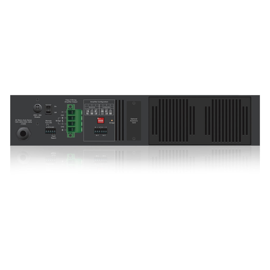 AtlasIED HPA4202 4800 Watt Dual Channel High Power Commercial Amplifier