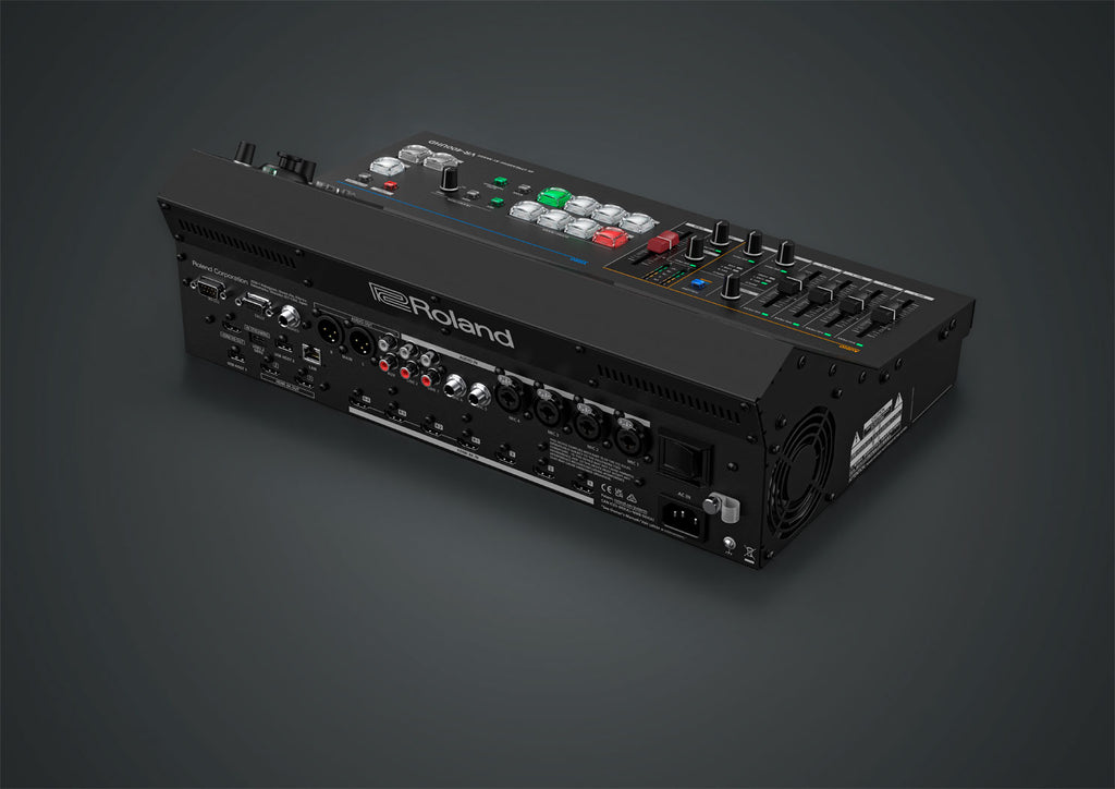 Roland VR-400UHD 4K Streaming Mixer with Four HDMI Inputs and Audio Mixing