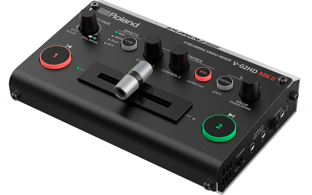 Roland V-02HDMKII 2-Channel HDMI Switcher with Scaler and USB-C Streaming