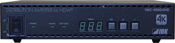IDK VAC-4000UHD 4K@60 HDMI Distribution Amplifier, 1 Input & 4 Outputs